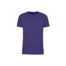 KARIBAN körkötött organikus férfi póló rövid ujjú KA3032IC, Deep Purple-2XL férfi póló
