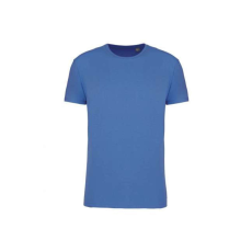 KARIBAN körkötött organikus férfi póló rövid ujjú KA3032IC, Light Royal Blue-XL
