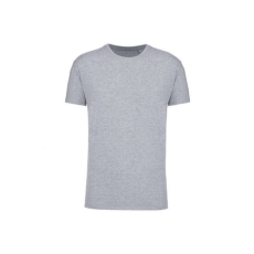 KARIBAN körkötött organikus férfi póló rövid ujjú KA3032IC, Oxford Grey-XL
