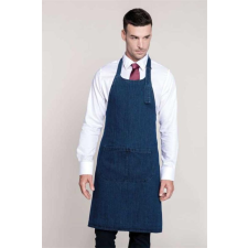 KARIBAN Kötény Kariban nyakbaakasztós unisex (100%pamut 280g/m2) black, U lakástextília