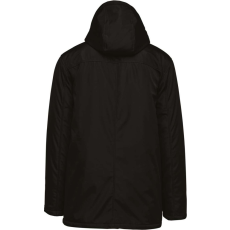 KARIBAN levehető kapucnis bélelt unisex kabát KA656, Black-3XL