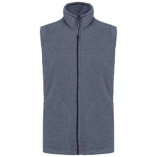 KARIBAN LUCA, férfi polár mellény KA913, French Navy Heather-2XL férfi mellény