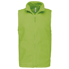 KARIBAN LUCA, férfi polár mellény KA913, Lime-4XL férfi mellény