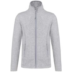 KARIBAN MAUREEN Nöi cipzáras polár pulóver KA907, Ash Heather-3XL