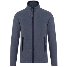 KARIBAN MAUREEN Nöi cipzáras polár pulóver KA907, French Navy Heather-3XL női pulóver, kardigán