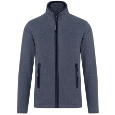 KARIBAN MAUREEN Nöi cipzáras polár pulóver KA907, French Navy Heather-4XL női pulóver, kardigán