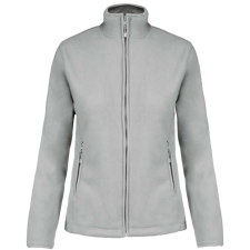 KARIBAN MAUREEN Nöi cipzáras polár pulóver KA907, Snow Grey-4XL női pulóver, kardigán