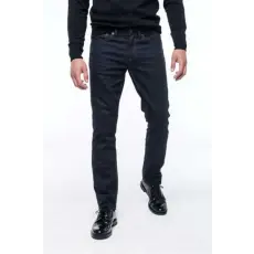 KARIBAN Nadrág derekas Kariban férfi farmer zsebes férfi (98%pamut 2%elasztán) dark blue denim, 48