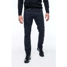 KARIBAN Nadrág derekas Kariban férfi farmer zsebes férfi (98%pamut 2%elasztán) dark blue denim, 50