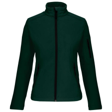 KARIBAN Női 3 rétegű softshell dzseki, Kariban KA400, Bottle Green-M női dzseki, kabát