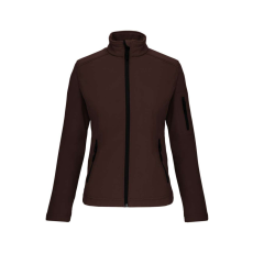 KARIBAN Női 3 rétegű softshell dzseki, Kariban KA400, Chocolate-M
