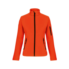 KARIBAN Női 3 rétegű softshell dzseki, Kariban KA400, Fluorescent Orange-4XL