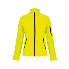 KARIBAN Női 3 rétegű softshell dzseki, Kariban KA400, Fluorescent Yellow-3XL