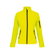 KARIBAN Női 3 rétegű softshell dzseki, Kariban KA400, Fluorescent Yellow-S női dzseki, kabát