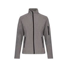 KARIBAN Női 3 rétegű softshell dzseki, Kariban KA400, Marl Grey-S női dzseki, kabát