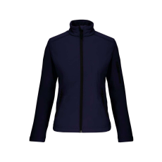 KARIBAN Női 3 rétegű softshell dzseki, Kariban KA400, Navy-XL