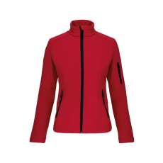 KARIBAN Női 3 rétegű softshell dzseki, Kariban KA400, Red-L