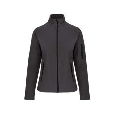 KARIBAN Női 3 rétegű softshell dzseki, Kariban KA400, Titanium-XL