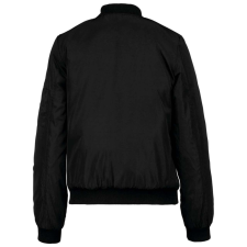 KARIBAN Női bélelt dzseki, cipzáras ujjzsebbel KA6123, Black-XL női dzseki, kabát