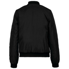 KARIBAN Női bélelt dzseki, cipzáras ujjzsebbel, Kariban KA6123, Black-XL női dzseki, kabát