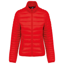 KARIBAN Női bélelt meleg és ultrakönnyű kabát , Kariban KA6121, Red-XS női dzseki, kabát