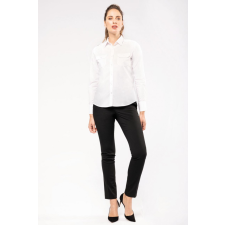 KARIBAN Női blúz Kariban KA506 Ladies’ Long-Sleeved pilot Shirt -2XL, White blúz