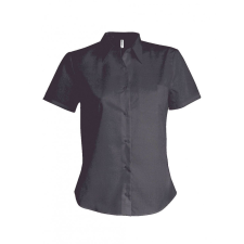 KARIBAN Női blúz Kariban KA532 Ladies&#039; Short-Sleeved Cotton/Elastane Shirt -XS, Zinc blúz