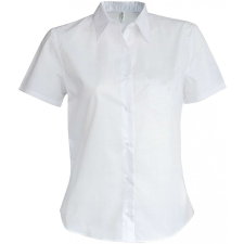 KARIBAN Női blúz Kariban KA536 Ladies&#039; Short-Sleeved Oxford Shirt -3XL, White blúz