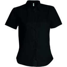 KARIBAN Női blúz Kariban KA540 Ladies&#039; Short-Sleeved non-Iron Shirt -2XL, Black blúz