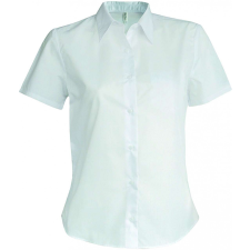 KARIBAN Női blúz Kariban KA540 Ladies&#039; Short-Sleeved non-Iron Shirt -M, White blúz