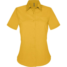 KARIBAN Női blúz Kariban KA548 Judith > Ladies' Short-Sleeved Shirt -2XL, Yellow
