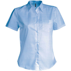 KARIBAN Női blúz Kariban KA548 Judith > Ladies' Short-Sleeved Shirt -4XL, Bright Sky