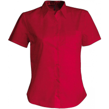 KARIBAN Női blúz Kariban KA548 Judith &gt; Ladies&#039; Short-Sleeved Shirt -4XL, Classic Red blúz