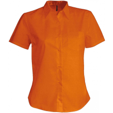 KARIBAN Női blúz Kariban KA548 Judith > Ladies' Short-Sleeved Shirt -4XL, Orange