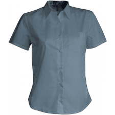 KARIBAN Női blúz Kariban KA548 Judith &gt; Ladies&#039; Short-Sleeved Shirt -M, Marl Storm Grey blúz