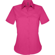 KARIBAN Női blúz Kariban KA548 Judith > Ladies' Short-Sleeved Shirt -S, Fuchsia