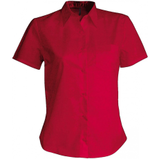 KARIBAN Női blúz Kariban KA548 Judith > Ladies' Short-Sleeved Shirt -XL, Classic Red
