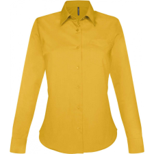 KARIBAN Női blúz Kariban KA549 Jessica &gt; Ladies&#039; Long-Sleeved Shirt -3XL, Yellow blúz