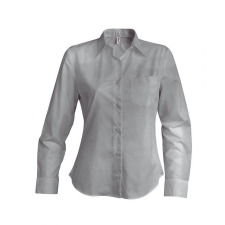 KARIBAN Női blúz Kariban KA549 Jessica &gt; Ladies&#039; Long-Sleeved Shirt -4XL, Silver blúz