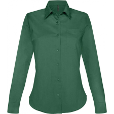 KARIBAN Női blúz Kariban KA549 Jessica &gt; Ladies&#039; Long-Sleeved Shirt -M, Forest Green blúz