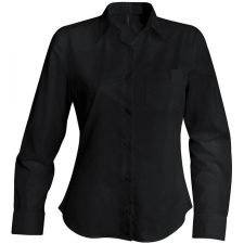 KARIBAN Női blúz Kariban KA549 Jessica &gt; Ladies&#039; Long-Sleeved Shirt -XL, Black blúz