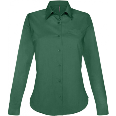 KARIBAN Női blúz Kariban KA549 Jessica > Ladies' Long-Sleeved Shirt -XL, Forest Green