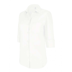 KARIBAN Női blúz Kariban KA558 Ladies' 3/4 Sleeved Shirt -3XL, White