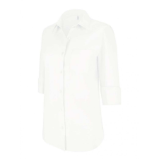 KARIBAN Női blúz Kariban KA558 Ladies&#039; 3/4 Sleeved Shirt -S, White blúz