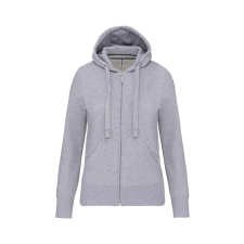 KARIBAN Női cipzáros kapucnis pulóver, Kariban KA464, Oxford Grey-XL női pulóver, kardigán