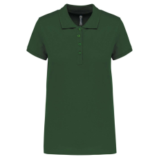 KARIBAN Női galléros piké póló, rövid ujjú, Kariban KA255, Forest Green-XL