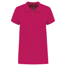 KARIBAN Női galléros piké póló, rövid ujjú, Kariban KA255, Fuchsia-3XL női póló