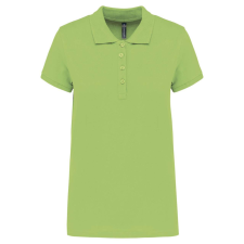KARIBAN Női galléros piké póló, rövid ujjú, Kariban KA255, Lime-3XL női póló