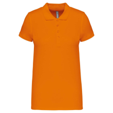 KARIBAN Női galléros piké póló, rövid ujjú, Kariban KA255, Orange-2XL