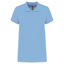 KARIBAN Női galléros piké póló, rövid ujjú, Kariban KA255, Sky Blue-2XL női póló